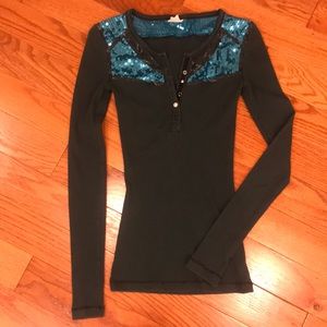 Free people XS sequin thermal